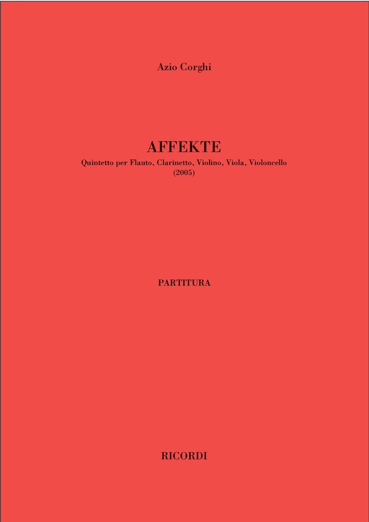 Affekte. Quintetto